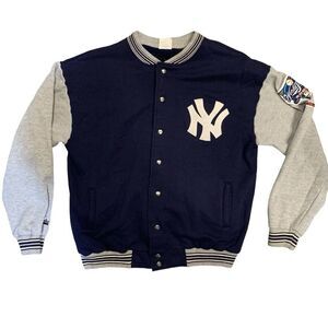 Vintage New York Yankees World Series Varsity Jacket Majestic MLB Size XL